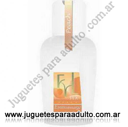 Aceites y lubricantes, , Crema Lubricante y para masajes aroma Durazno 130 cm3